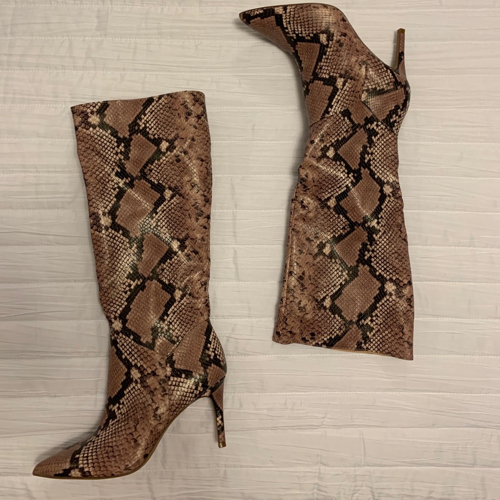 Snakeskin boots